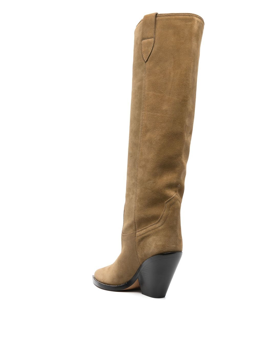 Shop Isabel Marant Lomero 90mm Suede Boots In Neutrals