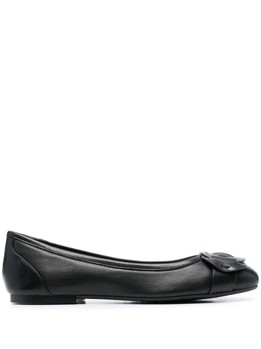 

See by Chloé Channy logo-plaque ballerina shoes - 999 BLACK