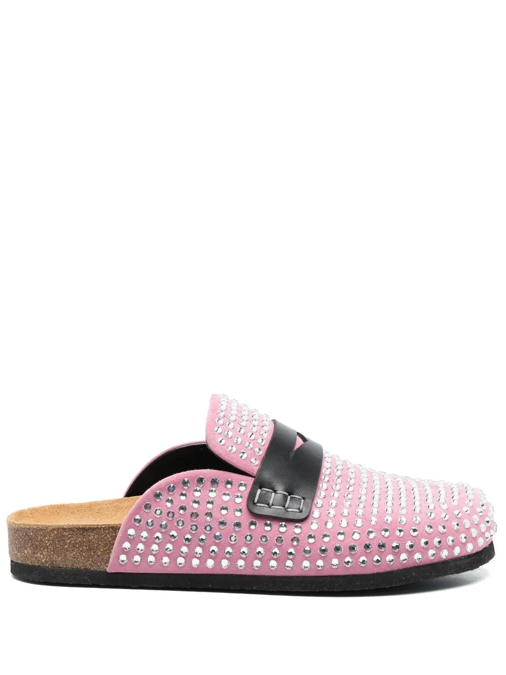 

JW Anderson crystal-embellished leather mules - Pink