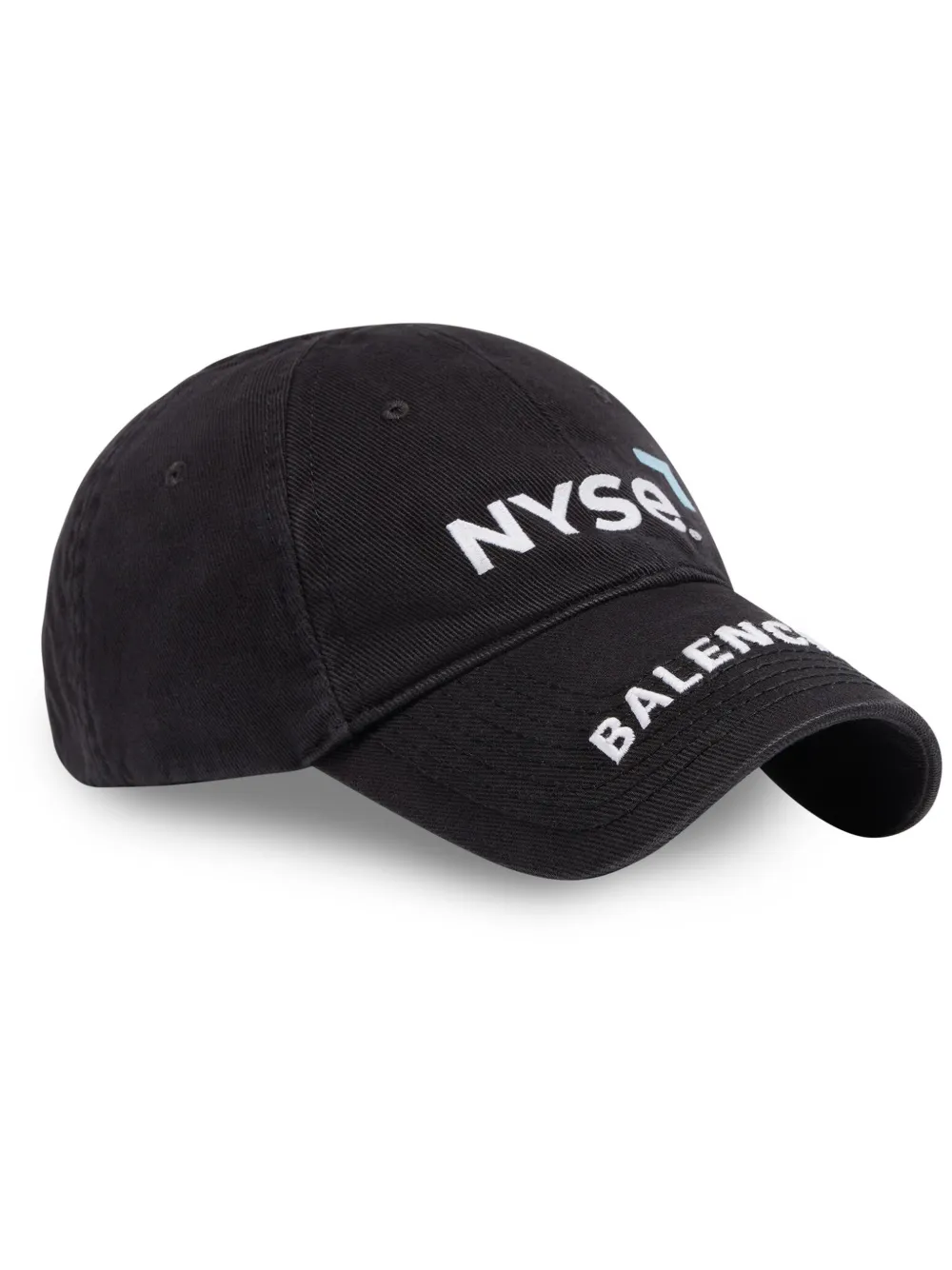 Balenciaga NYSE Logo embroidered Baseball Cap Farfetch balenciaga-nyse-logo-embroidered-baseball-cap-farfetch