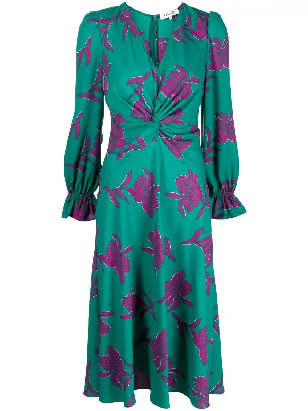 

DVF Diane von Furstenberg vestido Anaba con estampado floral - Verde