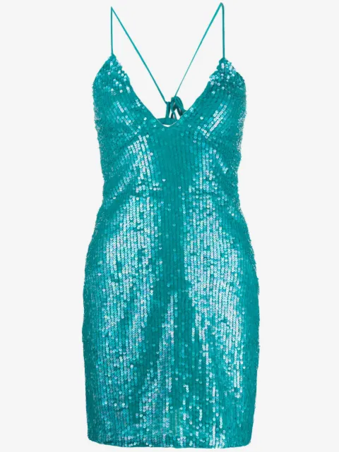 P.A.R.O.S.H. Gleam sequinned mini dress