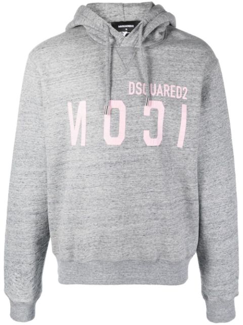 DSQUARED2 reverse Icon-logo hoodie Men