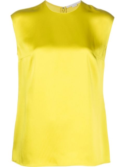 Stella McCartney satin-finish sleeveless blouse Women