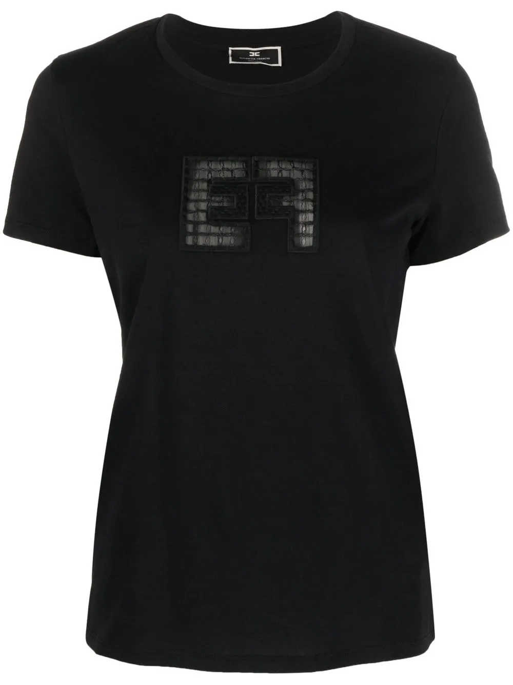 

Elisabetta Franchi logo-print short-sleeve T-shirt - Black