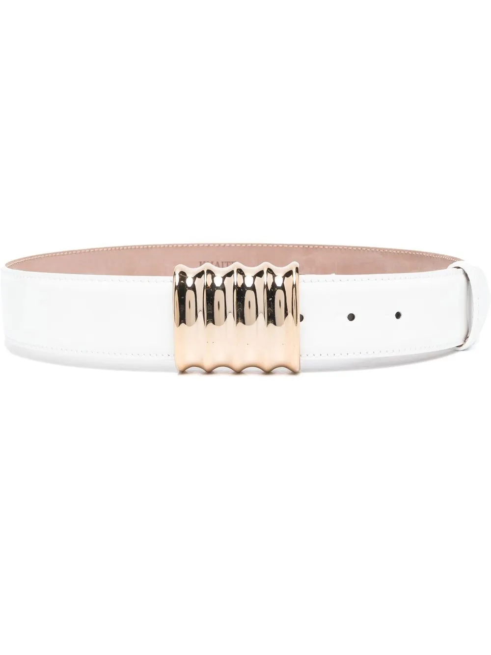 

KHAITE patent-finish 40mm belt - White