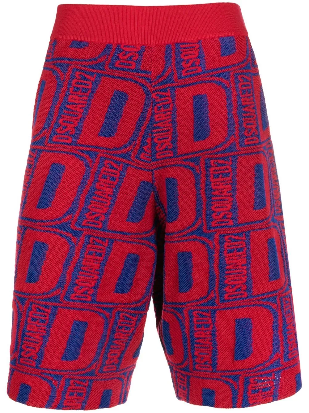 

Dsquared2 bermudas con logo estampado - Rojo