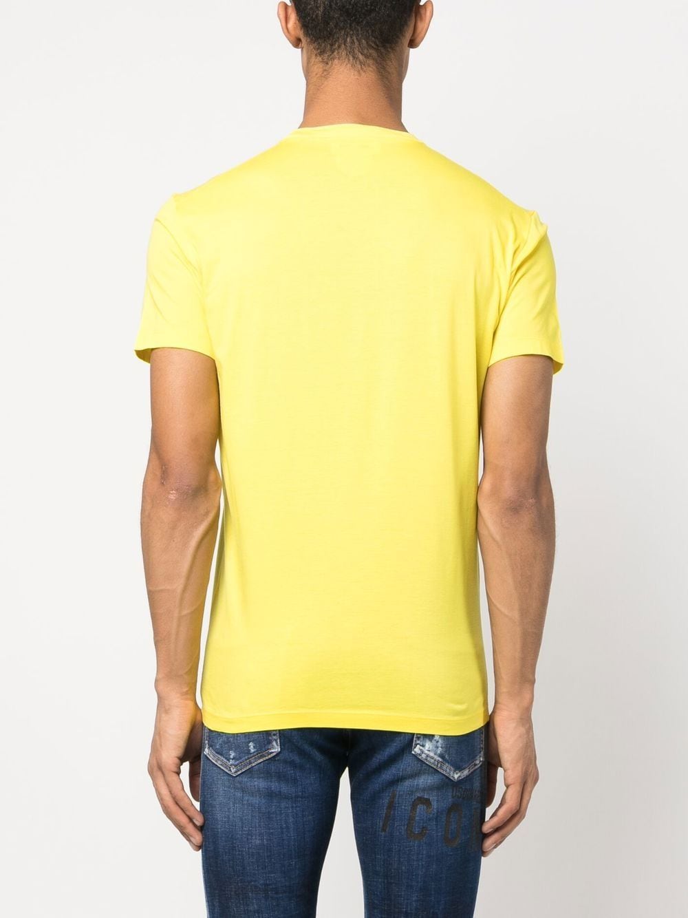 Shop Dsquared2 Logo-print Short-sleeved T-shirt In Yellow