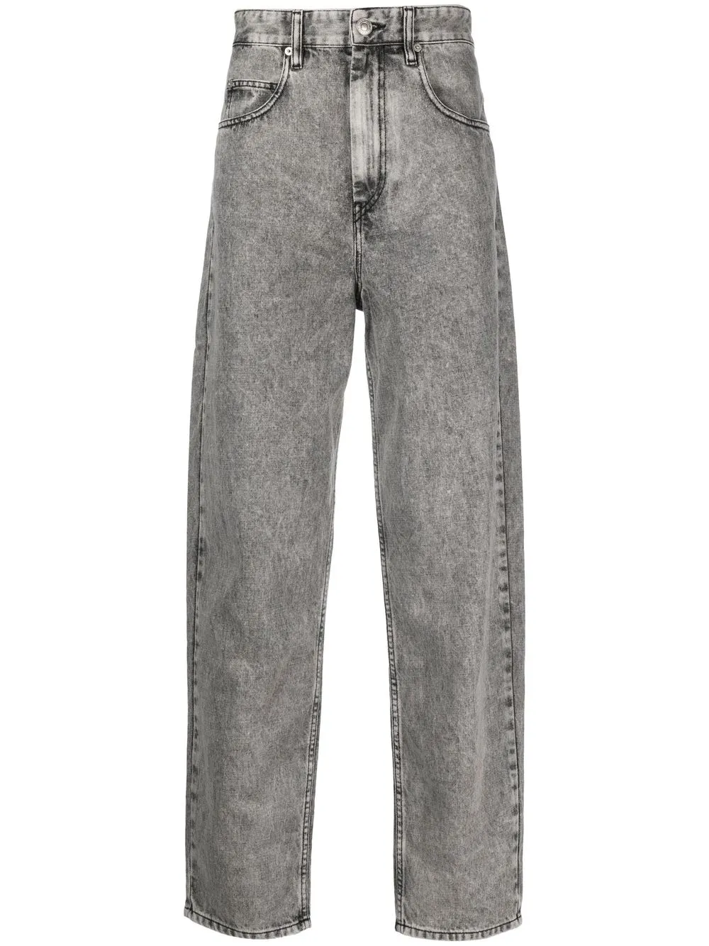 

Isabel Marant Larson faded tapered jeans - Grey