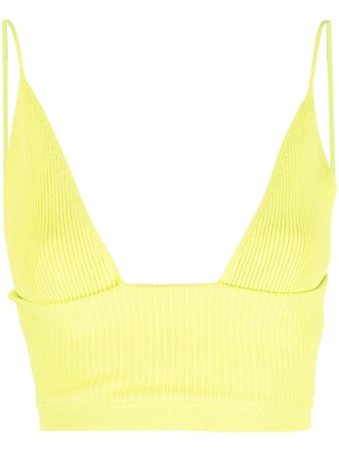 DSQUARED2 ribbed-knit bralette top Women