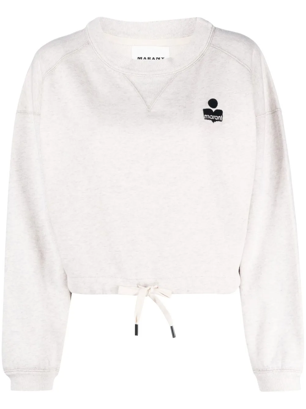 ISABEL MARANT ÉTOILE DRAWSTRING-WAIST LOGO SWEATSHIRT