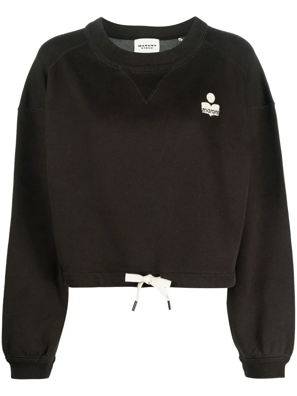 

Isabel Marant Étoile logo-detail cropped sweatshirt - Black