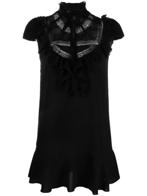 Dsquared2 ruffled-detail high neck dress