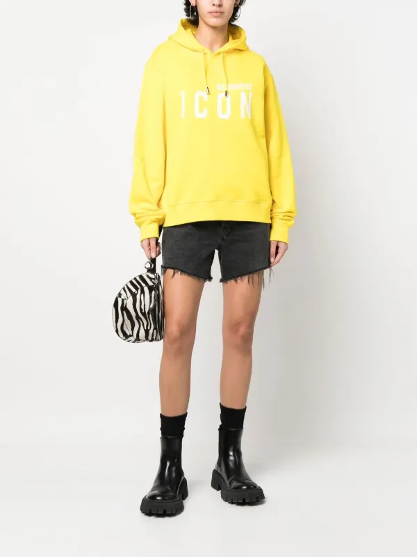 Yellow drawstring hoodie hotsell