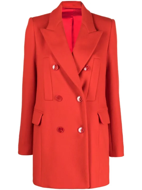 ISABEL MARANT ショート ダブルコート | レッド | FARFETCH JP