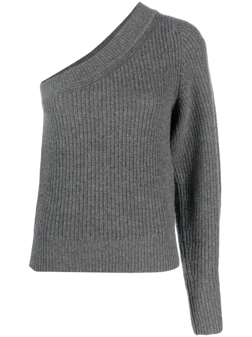 

Isabel Marant one-shoulder ribbed-knit jumper - Grey