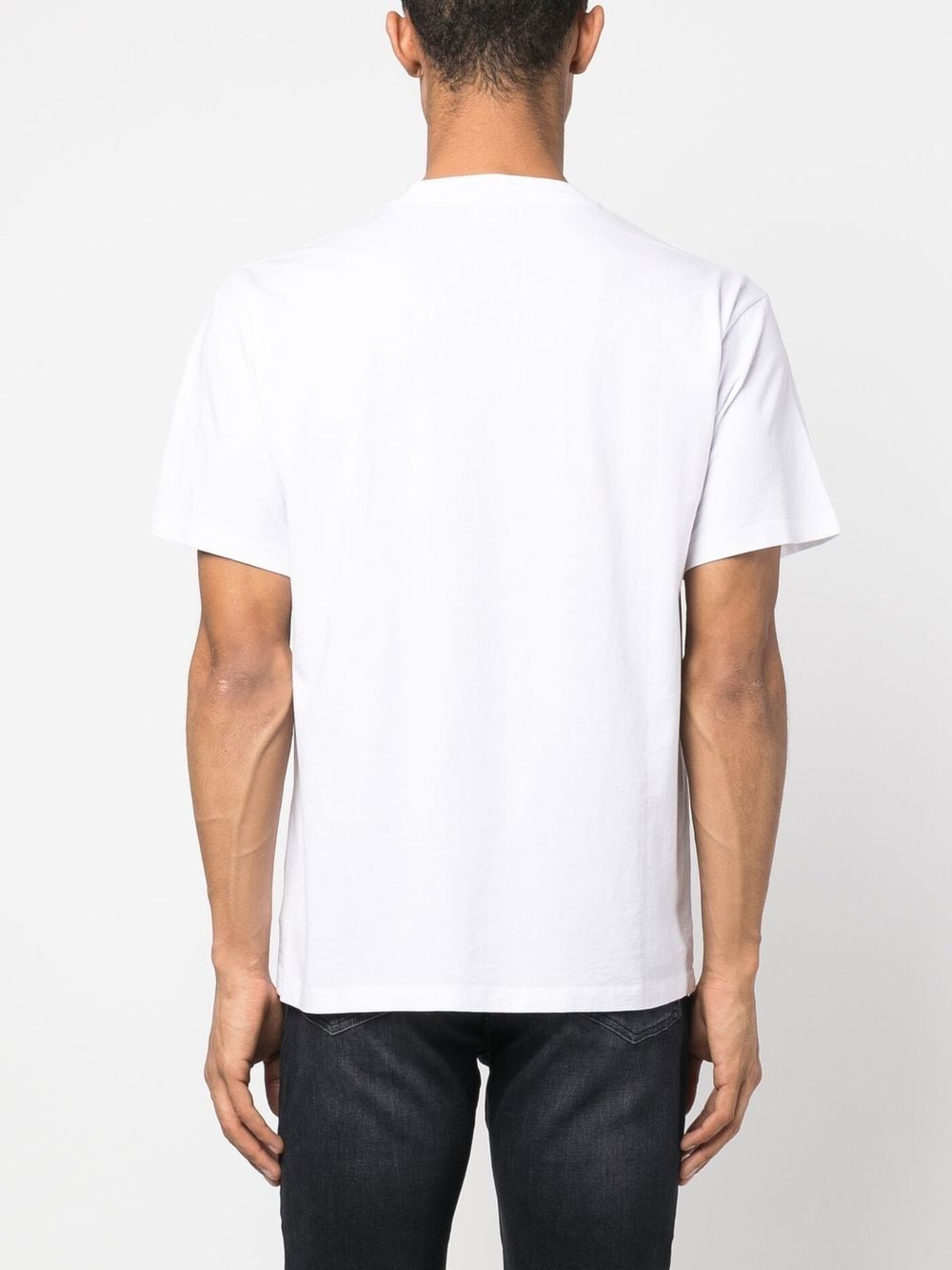 Shop Aries Logo-print T-shirt In White