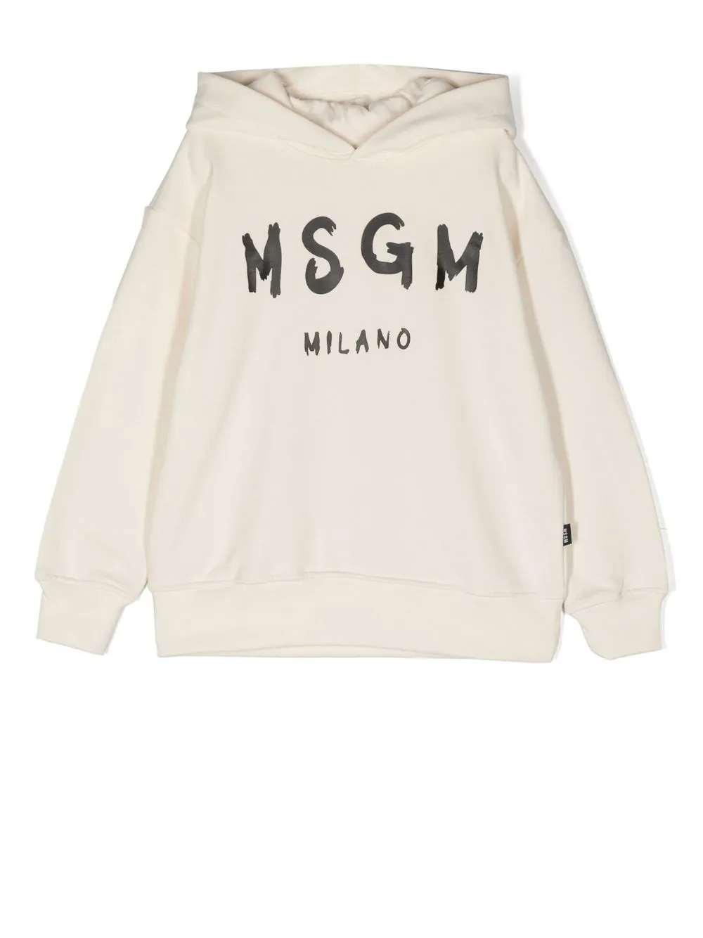 

MSGM Kids logo-print cotton hoodie - Neutrals