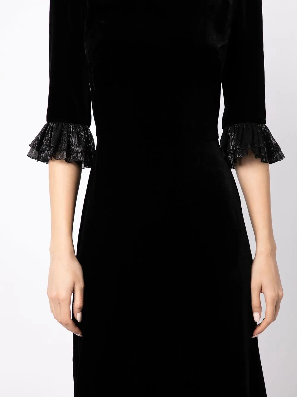 RUFFLE DETAILS DRESS
