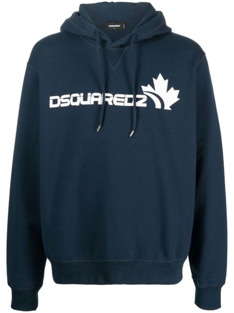 DSQUARED2 logo-print long-sleeve hoodie Men