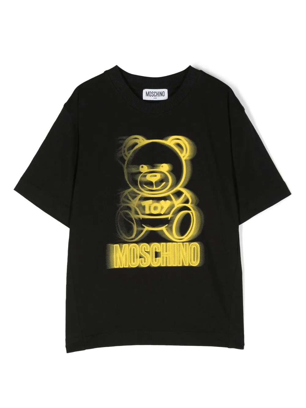 

Moschino Kids playera con motivo Teddy Bear - Negro