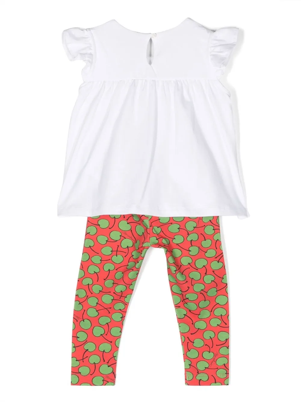 Moschino Kids Broek met geborduurd logo - Rood
