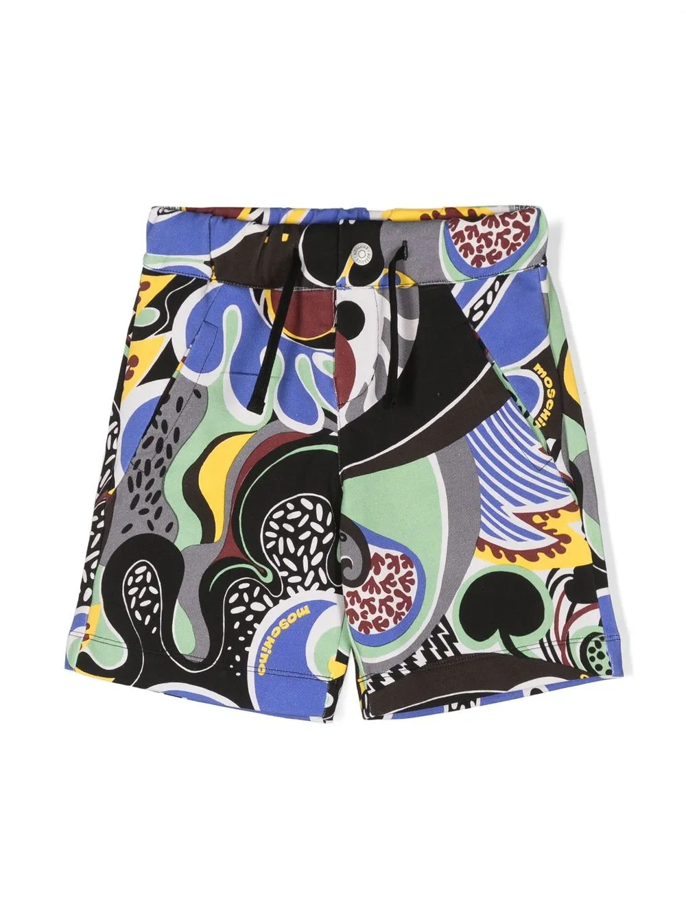 

Moschino Kids shorts deportivos con estampado gráfico - Azul