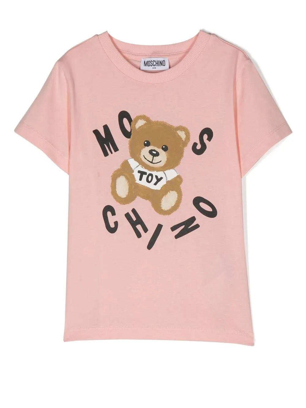 

Moschino Kids Teddy Bear logo-print T-shirt - Pink