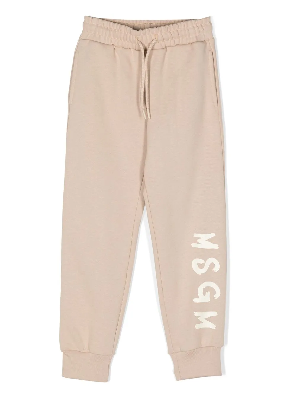 

MSGM Kids pants con logo estampado - Neutro