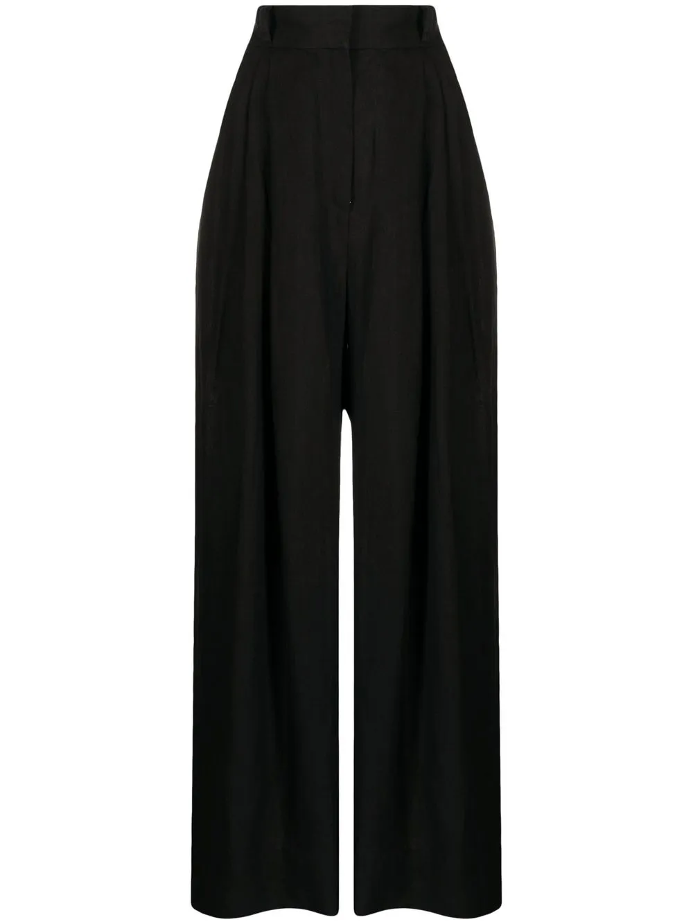 

Three Graces Molly wide-leg linen trousers - Black