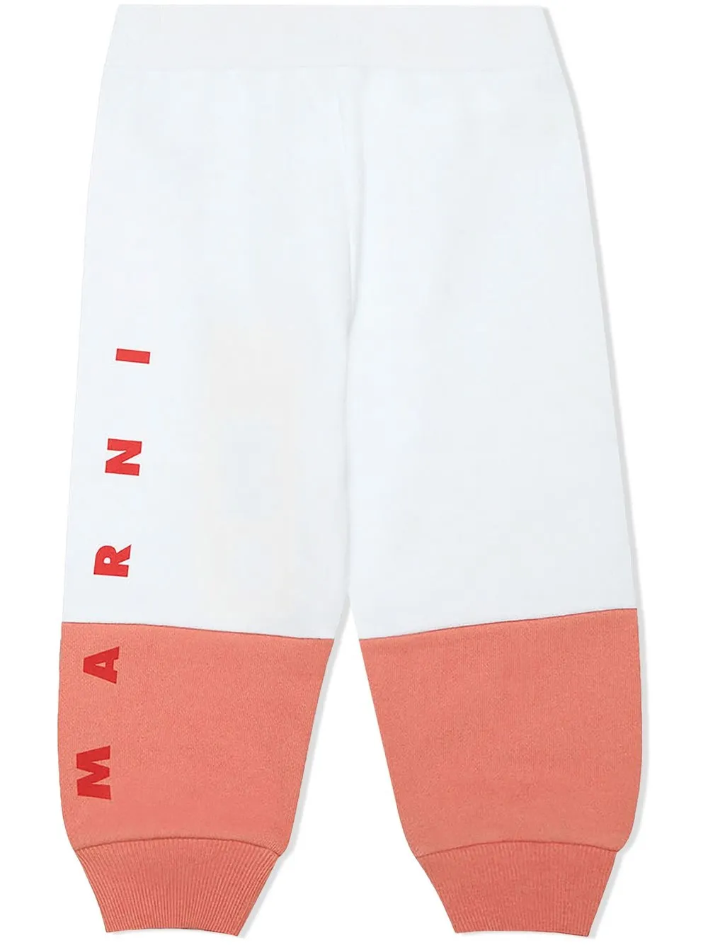 

Marni Kids pants con logo estampado - Blanco