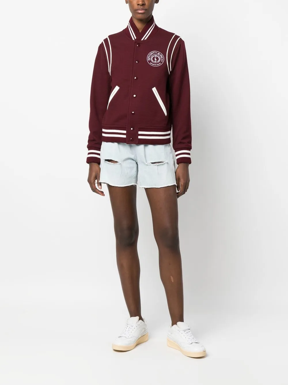 Sporty & Rich Jack met geborduurd logo - Rood