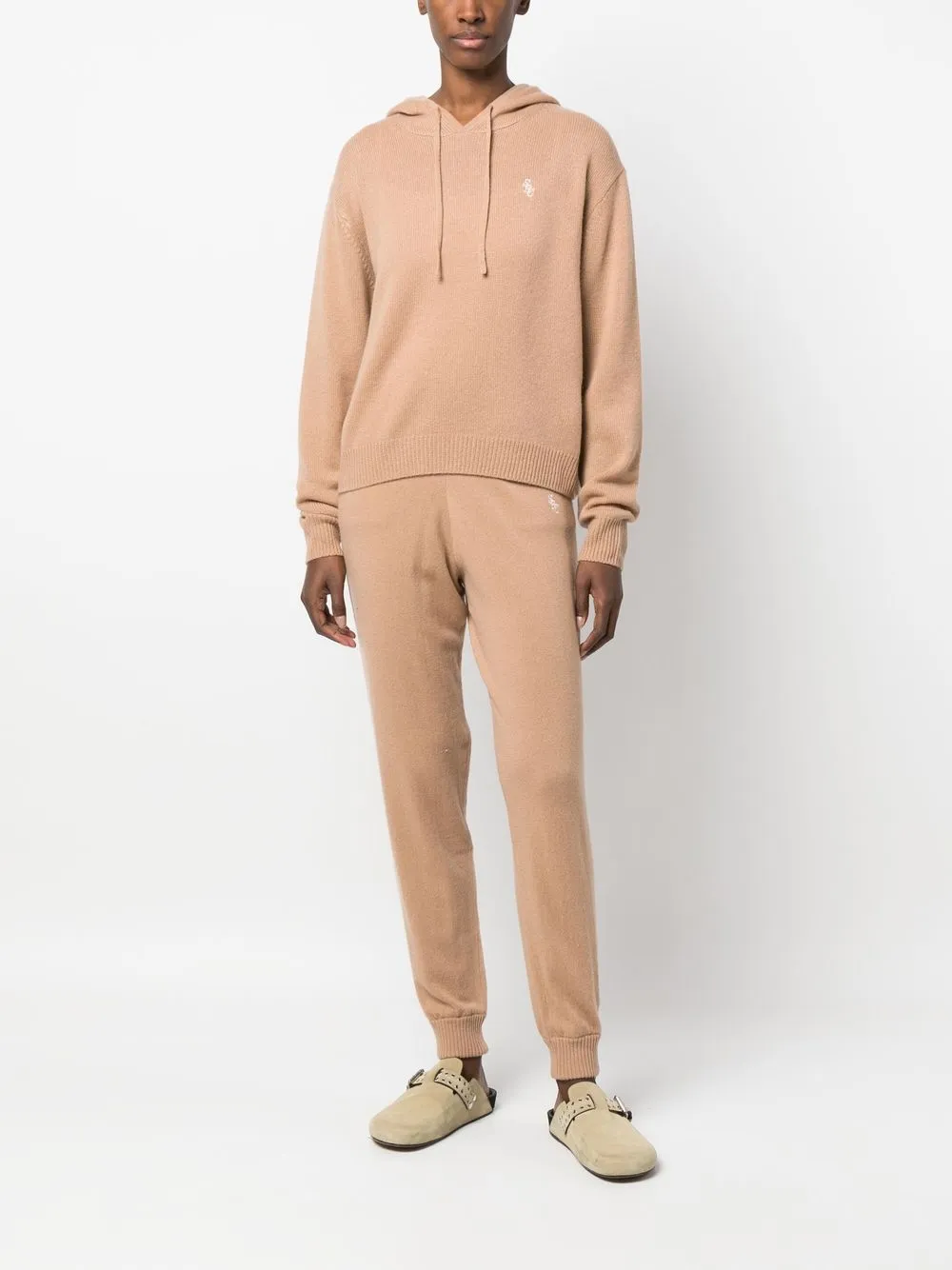 sporty&rich Sporty & Rich Hoodie met trekkoord - Bruin