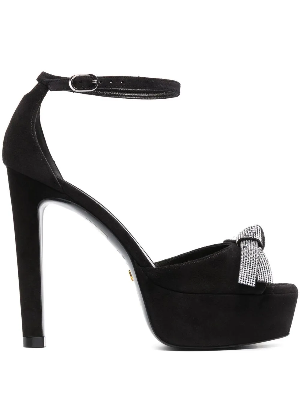 

Stuart Weitzman 125mm embellished-bow detail sandals - Black