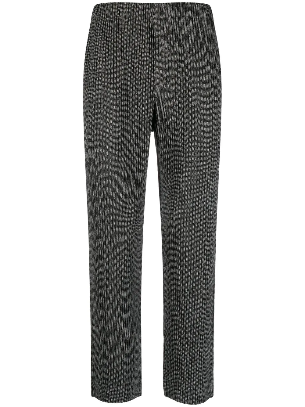 

Homme Plissé Issey Miyake tapered-leg cropped trousers - Black