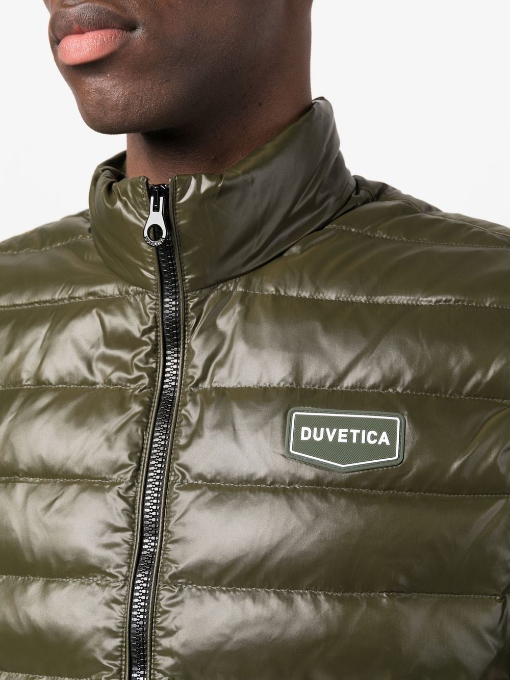 Shop Duvetica Filucca Padded Down Gilet In 绿色