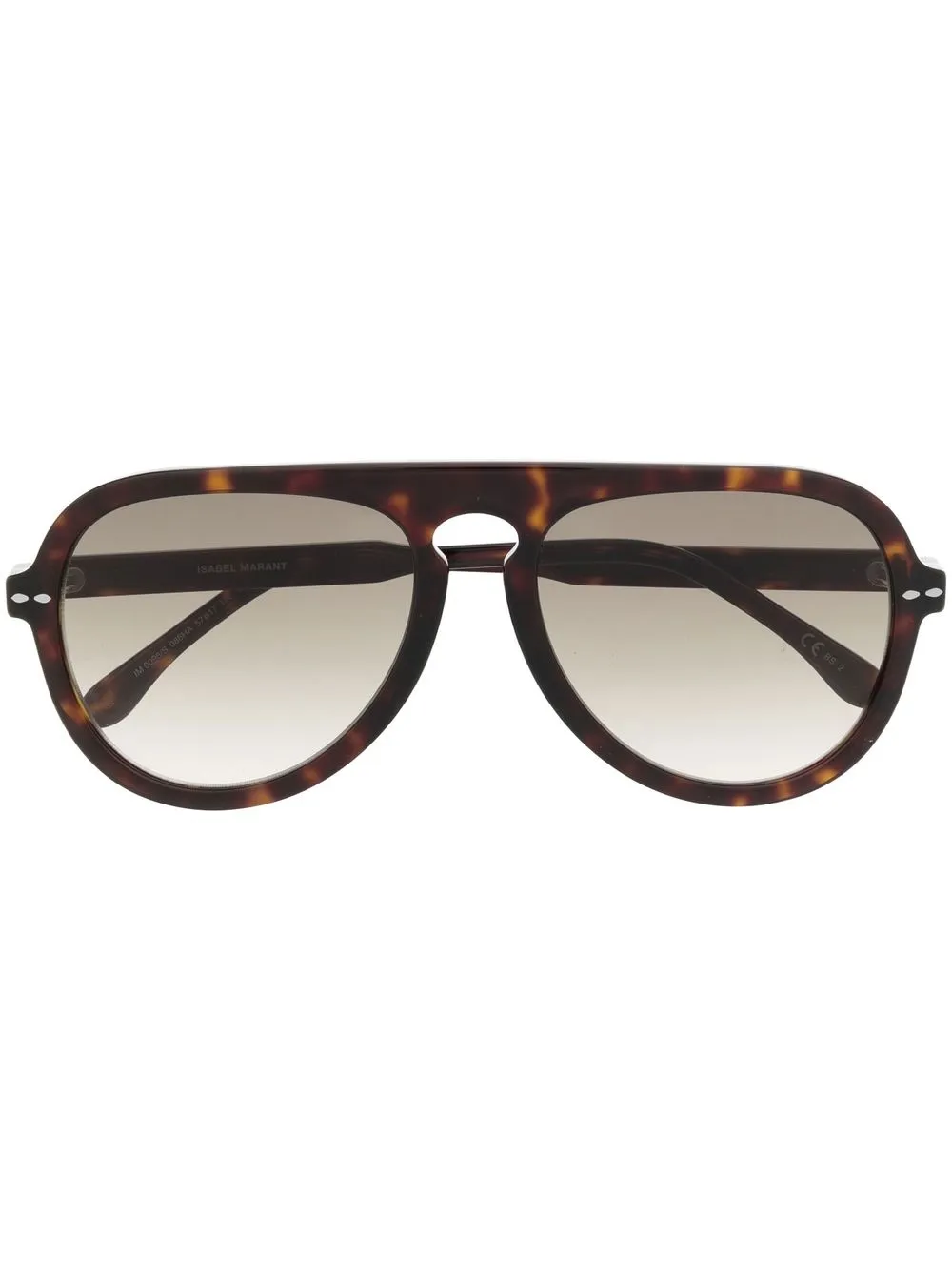 

Isabel Marant lentes de sol con armazón estilo piloto - Marrón