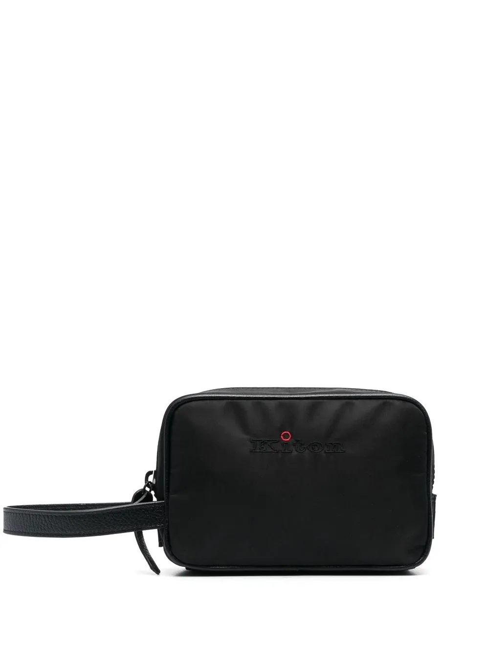 

Kiton zip-up wash bag - Black