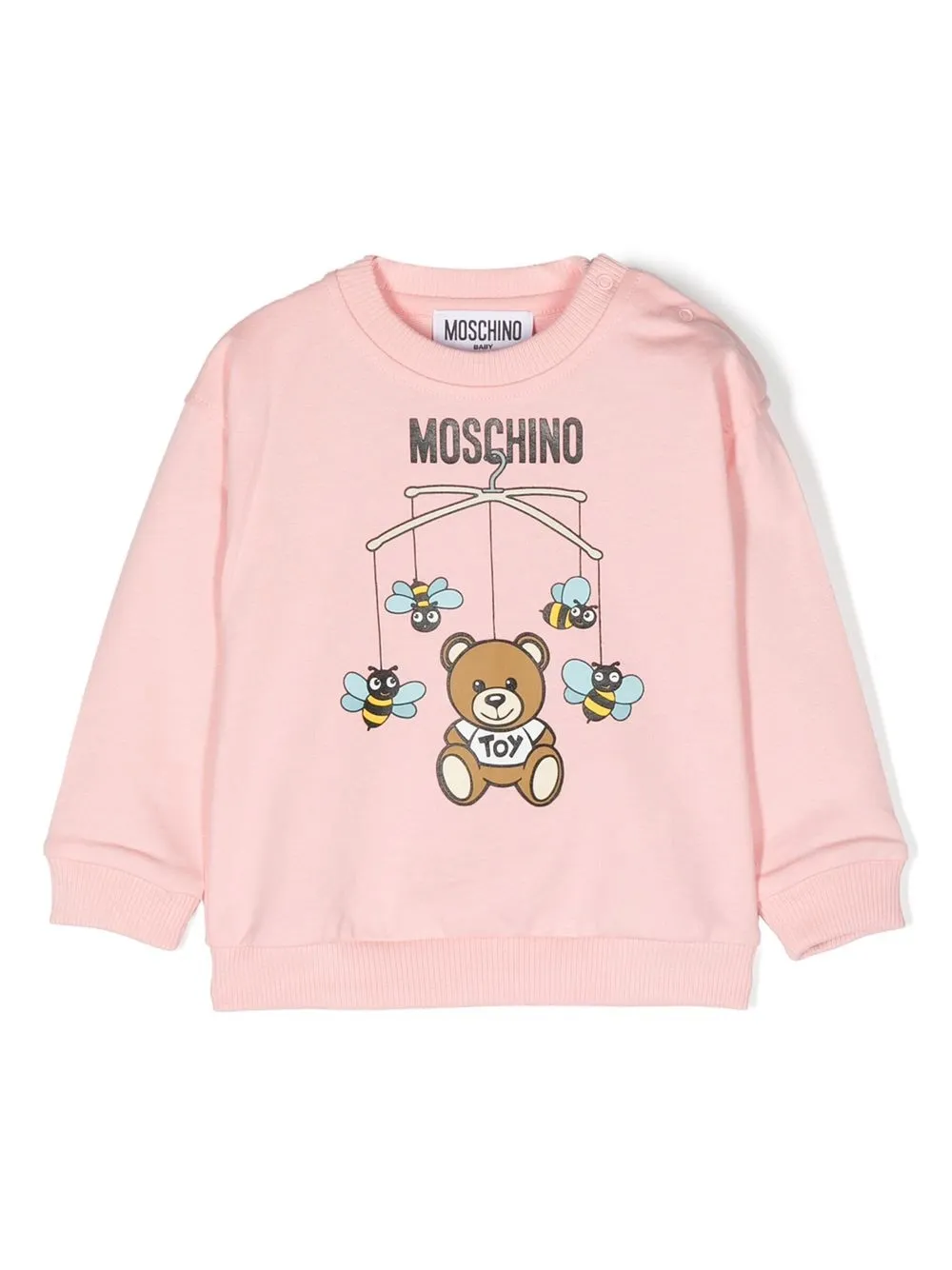 

Moschino Kids sudadera con motivo Teddy Bear - Rosado