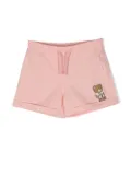 Moschino Kids Teddy Bear-print drawstring shorts - Pink