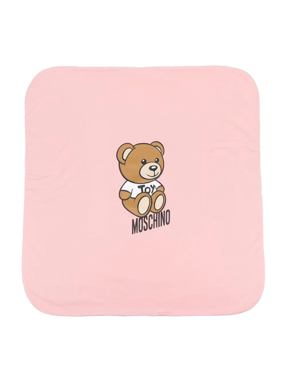 

Moschino Kids manta con estampado Teddy Bear - Rosado