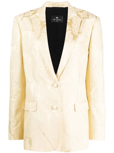 ETRO blazer con botones y motivo en jacquard