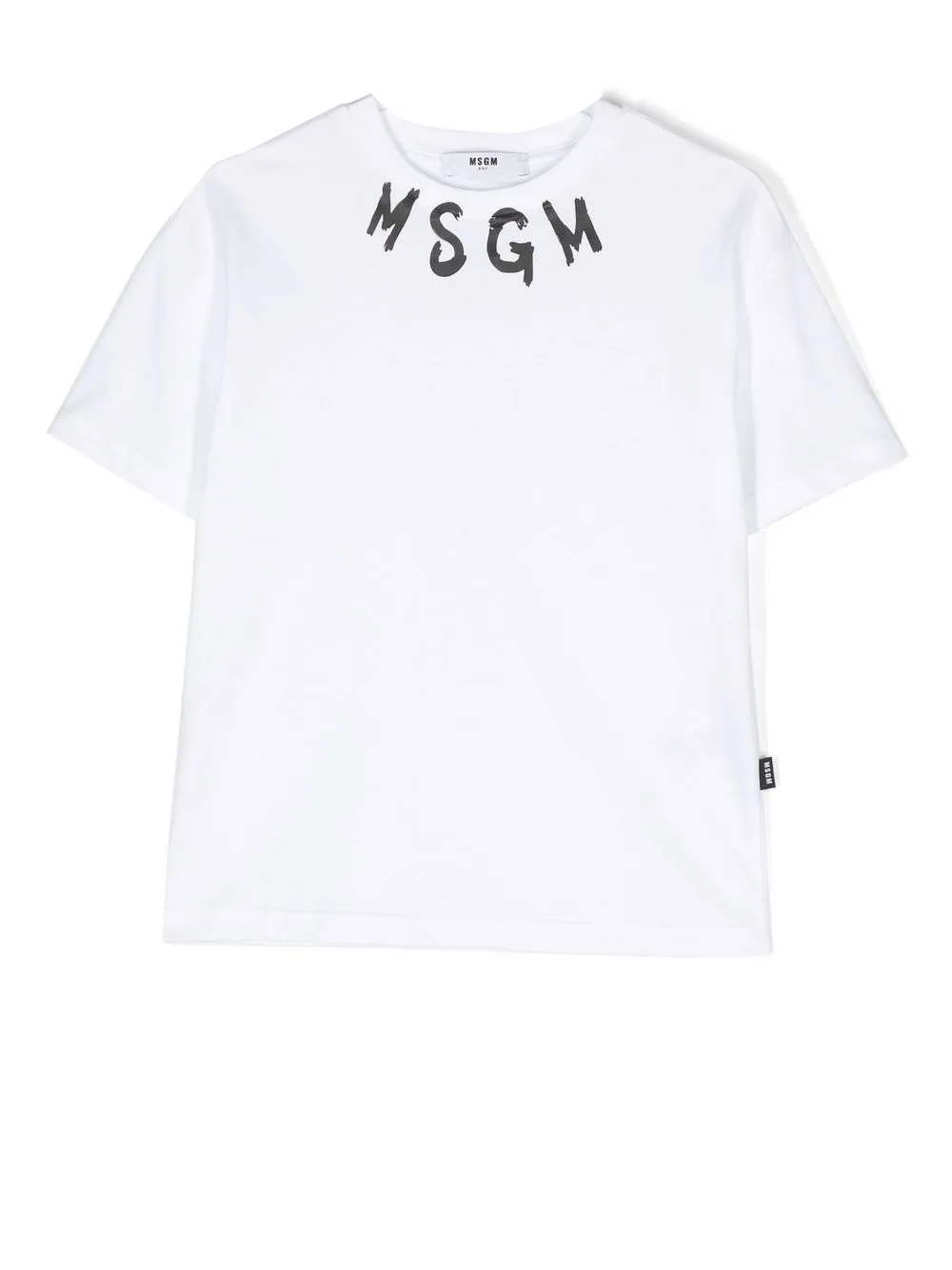 

MSGM Kids logo-print cotton T-shirt - White