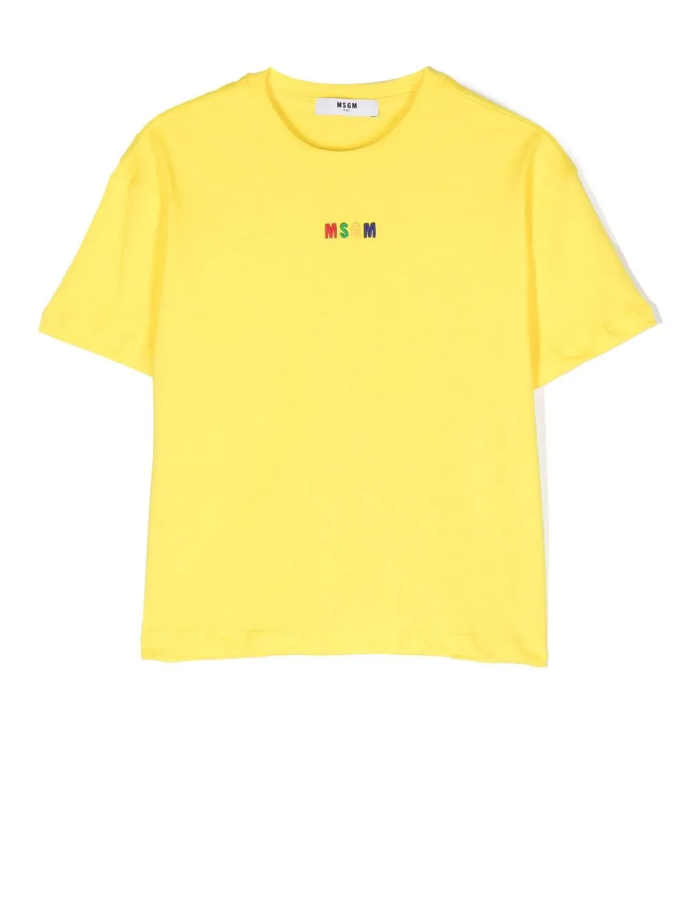 

MSGM Kids playera con logo bordado - Amarillo