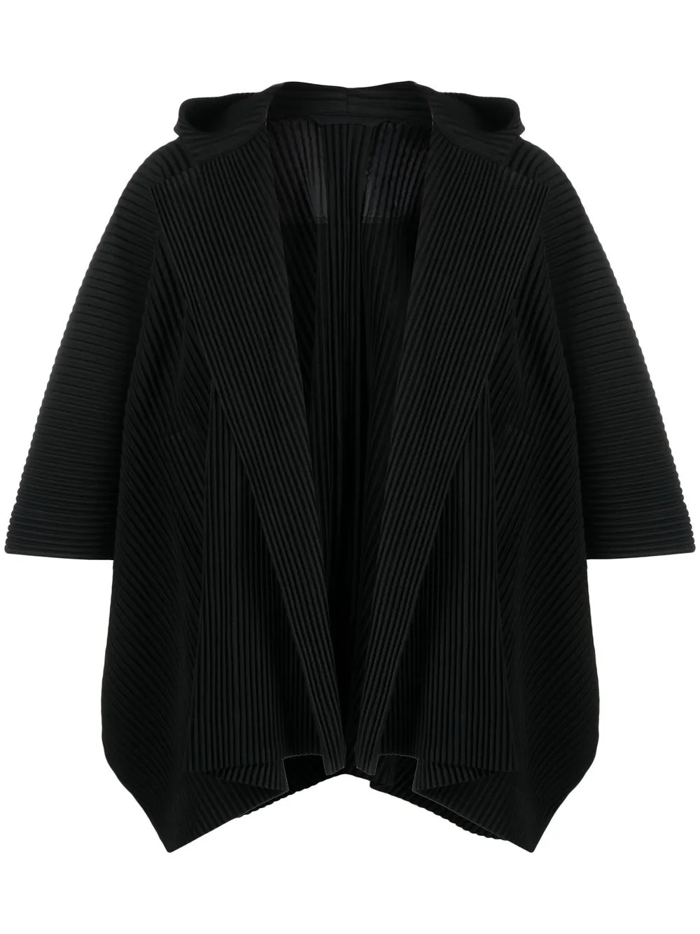 

Homme Plissé Issey Miyake plissé-effect hooded jacket - Black