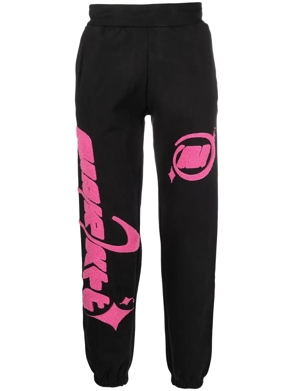 

MARKET logo-appliqué track pants - Black