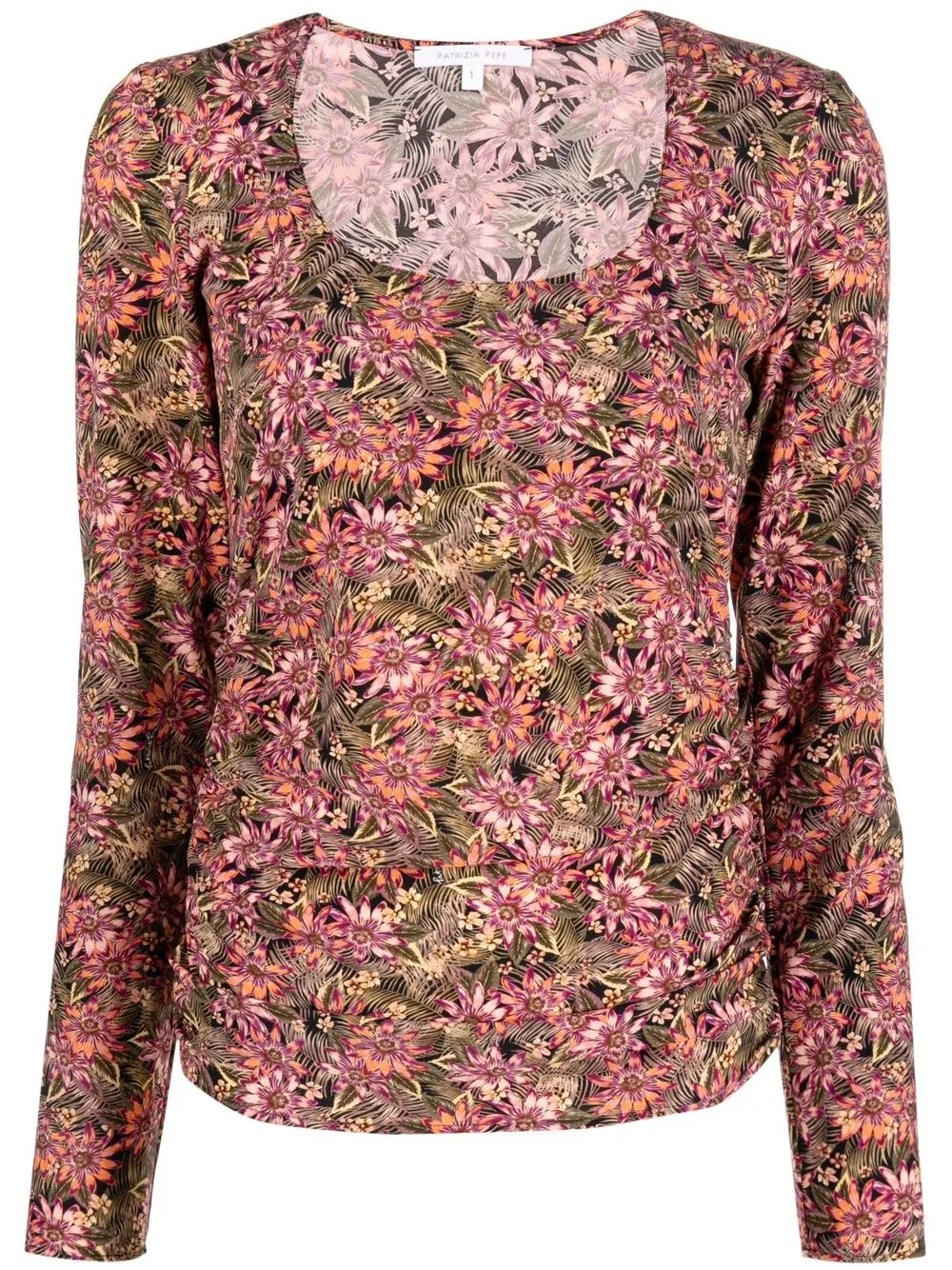 

Patrizia Pepe floral-print long-sleeve top - Green