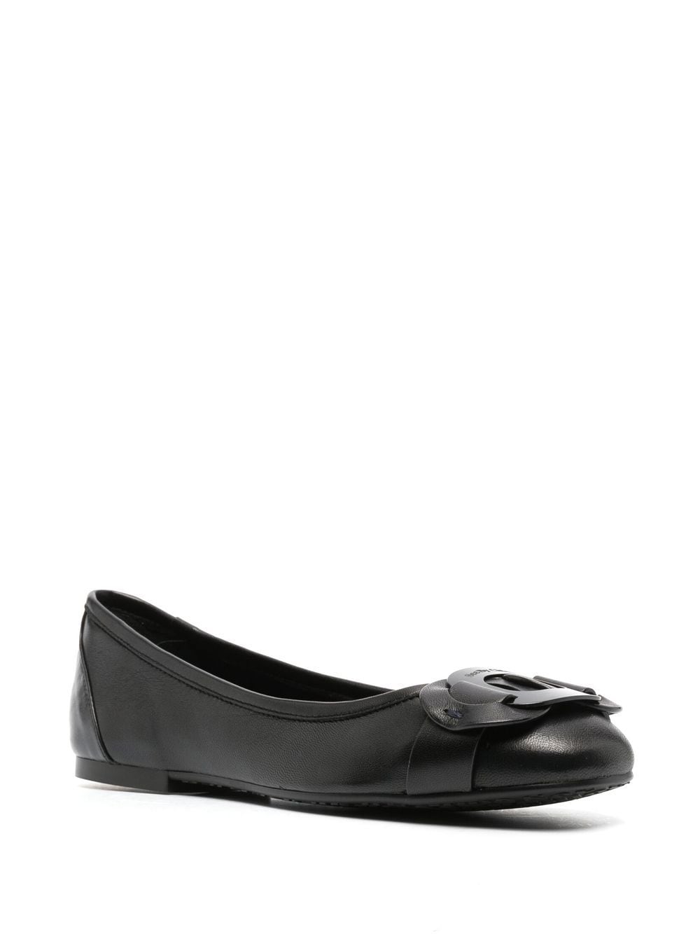 See By Chloé Channy logo-plaque Ballerina Shoes - Farfetch