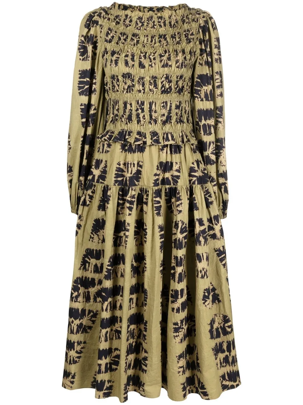 

Ulla Johnson Saanvi flared midi dress - Green