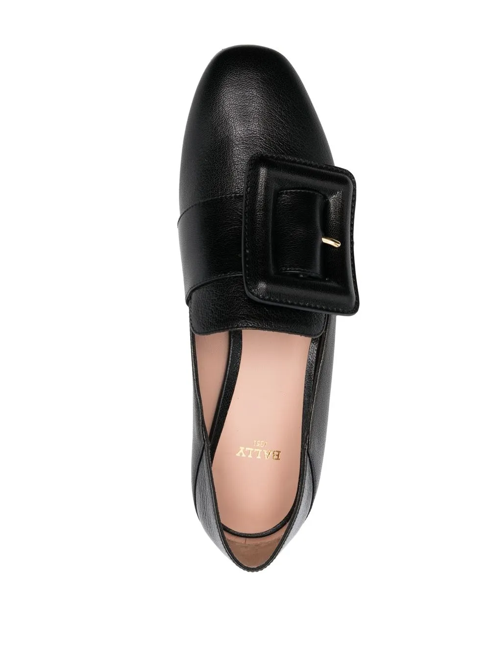 Bally Janelle Buckled Leather Loafers In Black